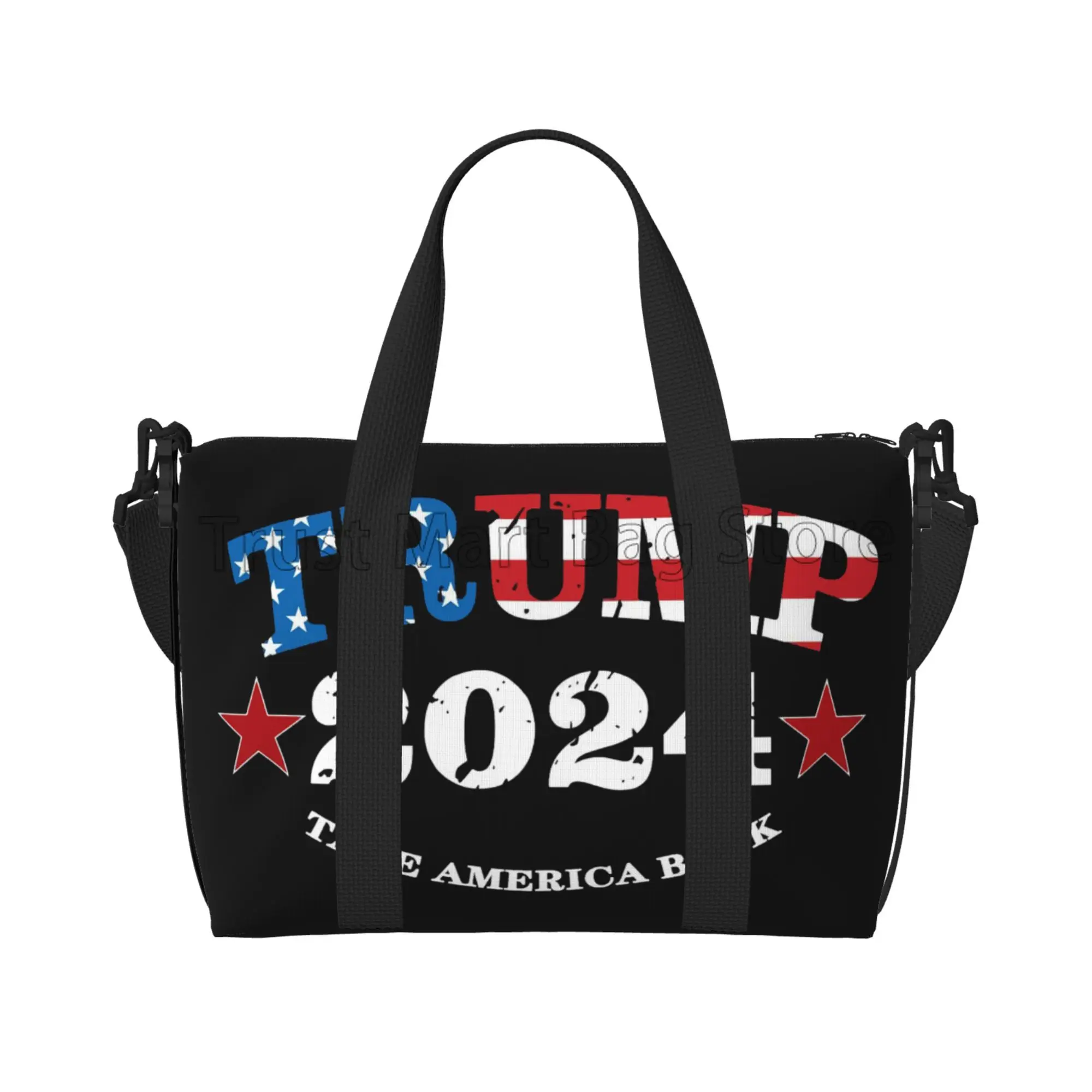 

Trump 2024 Take America Back Travel Duffle Bag Sports Gym Bag Foldable Travel Bags Multipurpose Portable Waterproof Tote Bags