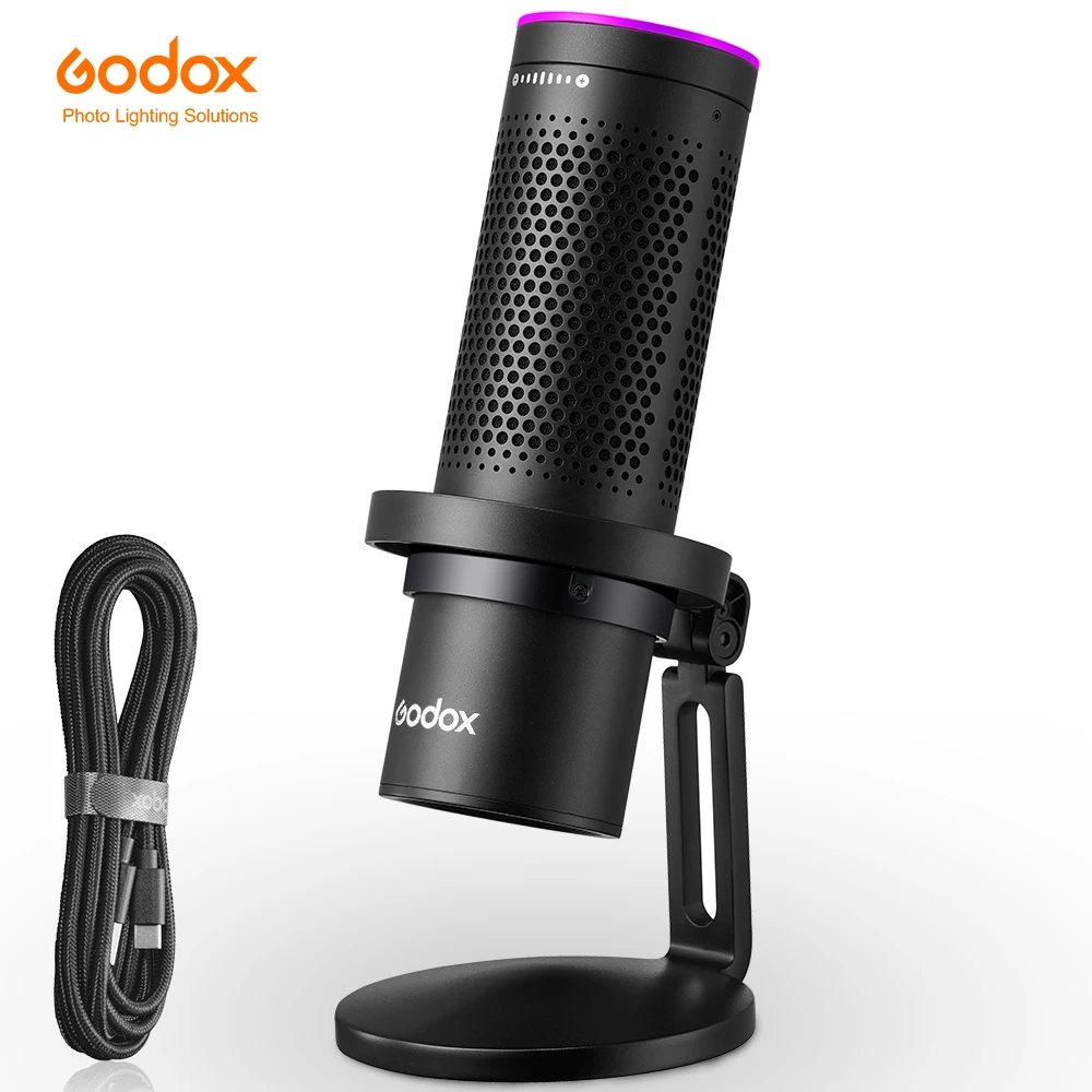 EM68G RGB USB Condenser Microphone E-sports Cardioid Microphone for Studio Mic Adjusting Controlled By Mic App