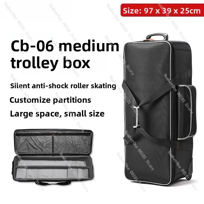 Godox CB01 Studio Light Kit Carry Bag Heavy Duty Nylon Tripod Storage Case with Wheels