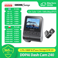 DDPAI Dash Cam Z40 Dual Car Camera Recorder Front and Rear 1944P HD GPS Wifi Car DVR 24H Parking Protector D²save Storage