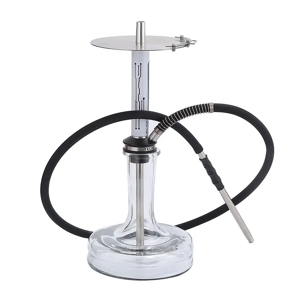 The latest Russian geometric technology stainless steel hookah modern style German high-quality hookah set glass e