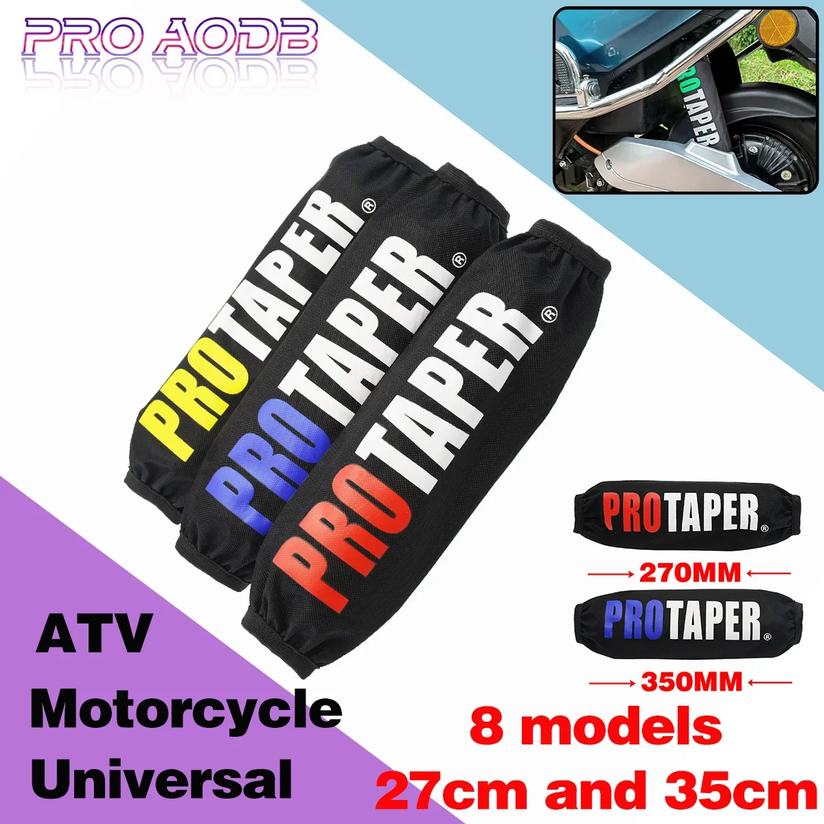 27/35cm nuevo amortiguador trasero suspensión Protector cubierta de protección para CRF YZF CRF Dirt Pit Bike motocicleta ATV Quad Motocross