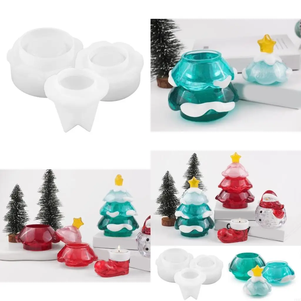

195C Unique Christmas Tree Storage Jar Mold for DIY Enthusiasts and Art Classes