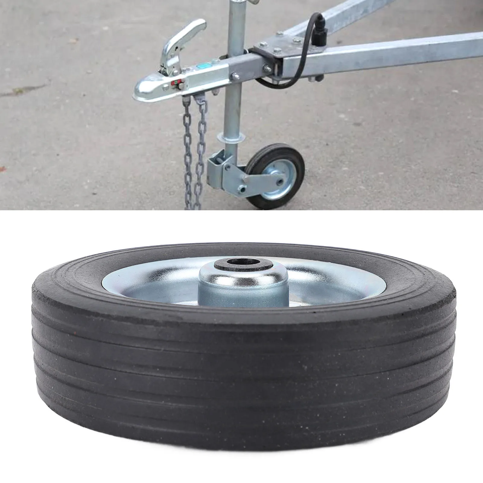 

Trailer Jack Wheel 6 Inch 43mm Rim 1100lbs Load Capacity Waterproofing Trailer Jack Wheel Replacement