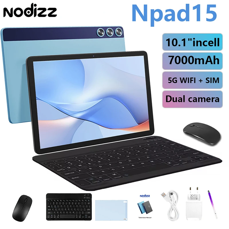 

2025 New Upgraded Pad 10.1 Inch Android Tablet HD Display Octa Core 4GB RAM 64GB ROM Dual Phone Call WiFi Google Play Tablet PC