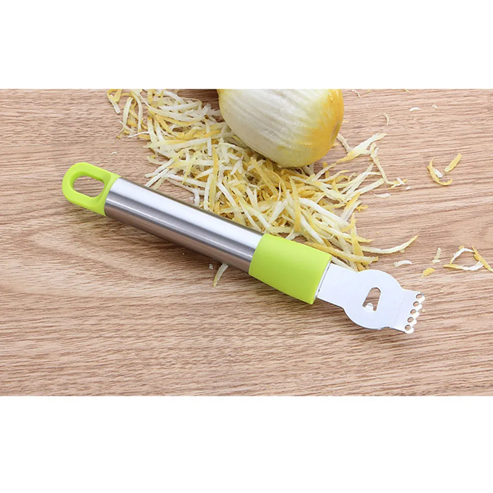 Stainless Steel Lemon Zester Grapefruit Grater Peeler Random Color Kitchen Tool Citrus Cheese Vegetable Slicer