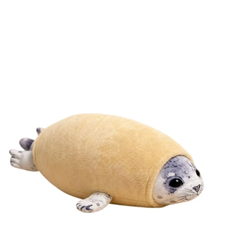 Kawaii Spotted Seal Stuffed Animal Soft Sea Lion Plushie Toy Cute Ocean Animal Doll Home Decor Birthday Gift