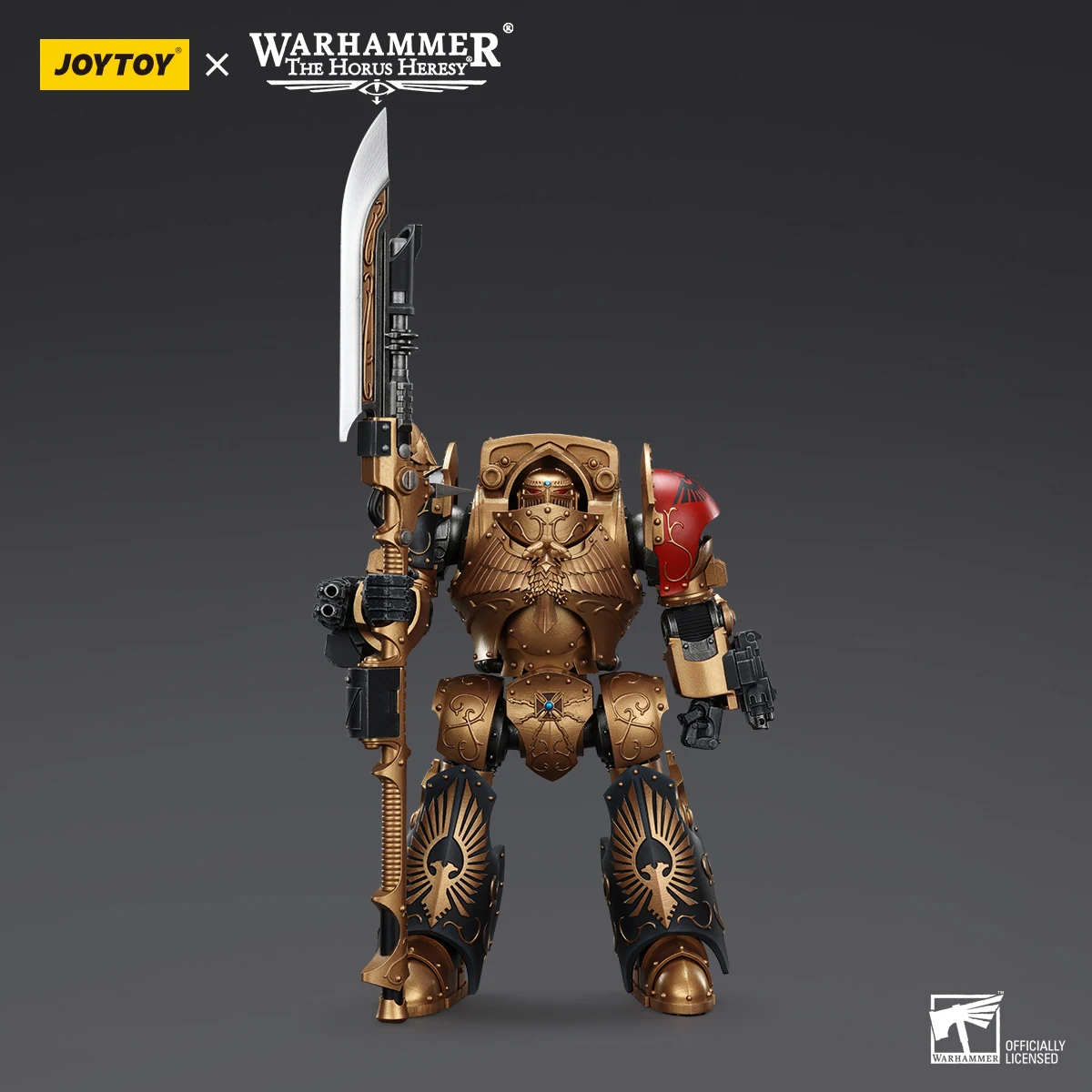 JOYTOY Warhammer The Horus Heresy figura de acción Legio Custodes Contemptor figura de Anime conjunta modelo móvil juguete coleccionable
