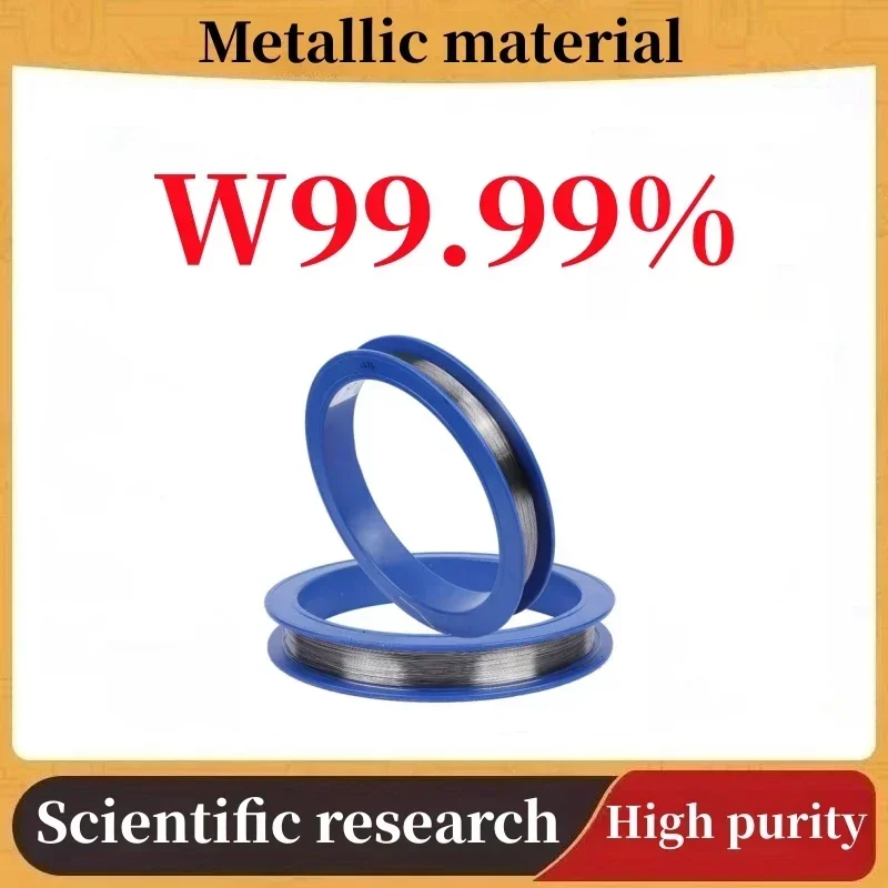 

High Purity Tungsten Wire - Diameter Φ0.01-0.5mm - Length 1m - W99.99 - Special Metallic Material for Scientific Research