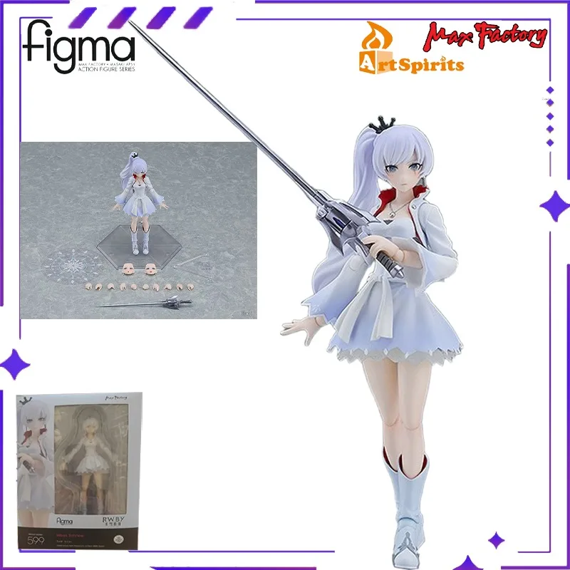 

Max Factory, Art Spirits Original Figma # 599 Four Color War Chronicles Ice Empire Weiss Snow Ni Anime Mobile Doll Model Toygift
