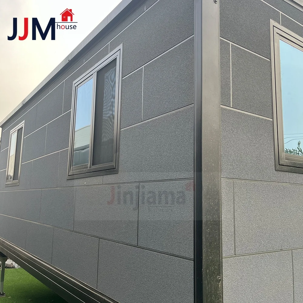 Customized Insulated Glass Prefabricated Houses 5 Room Trailer Container Home Solar Panel For Office Building For Indonesia view 3