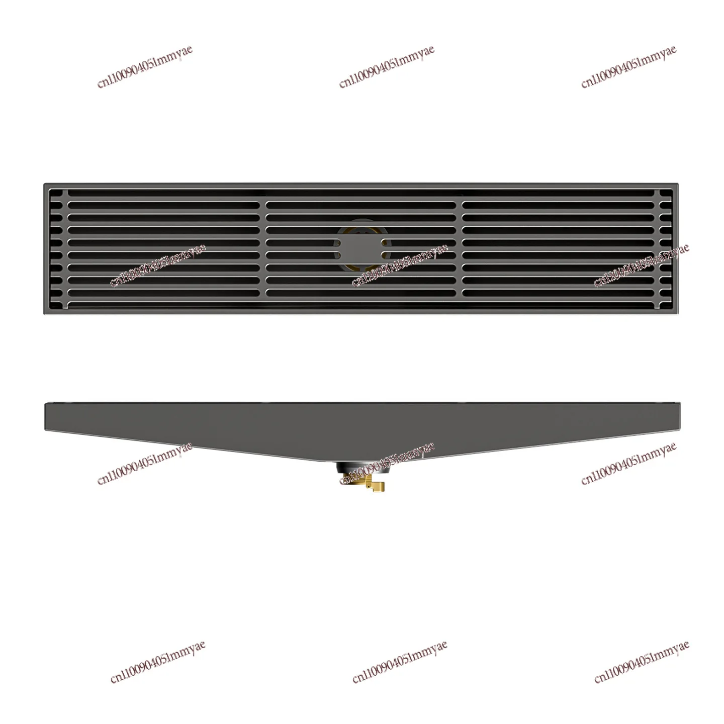 

Slope Floor Drain Deodorant Bathroom Shower Extended Floor Drain 304 Stainless Steel Gun Gray Strip Large Displacement