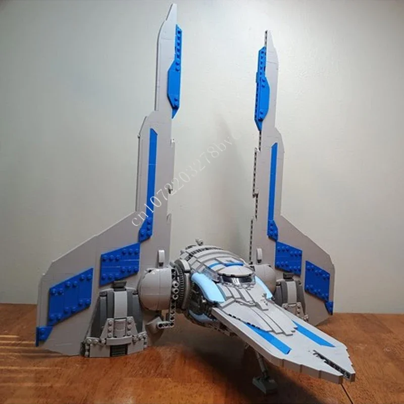 1677PCS Mandalorian Gauntlet Starfighter Space War Military MOC SpaceShip Battle Model Building Blocks DIY Education Model Gift