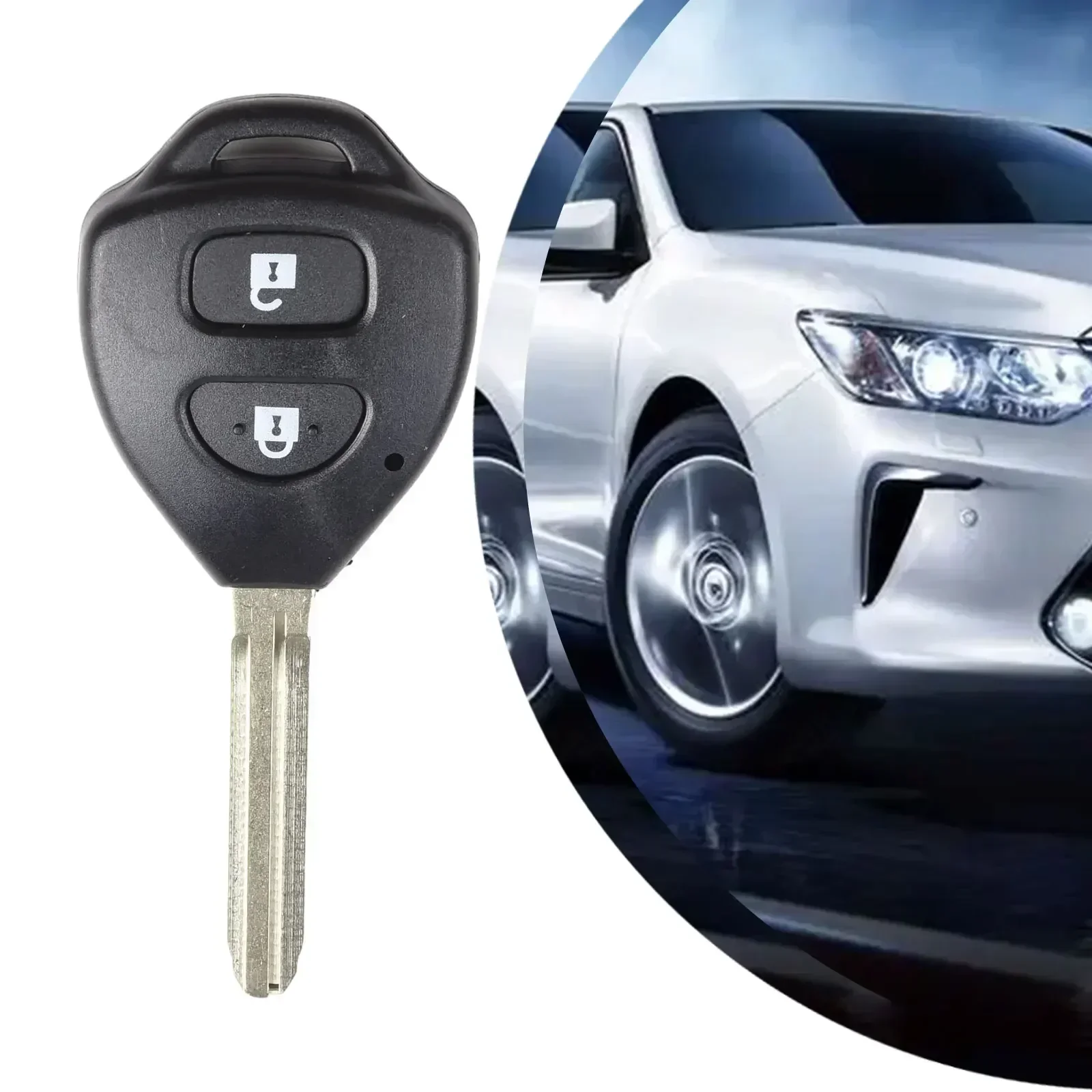 Car Key Shell Remote Car Key Shell Black Car Accessories ABS Easy Installation Elegant Design Exquisite Good Effect