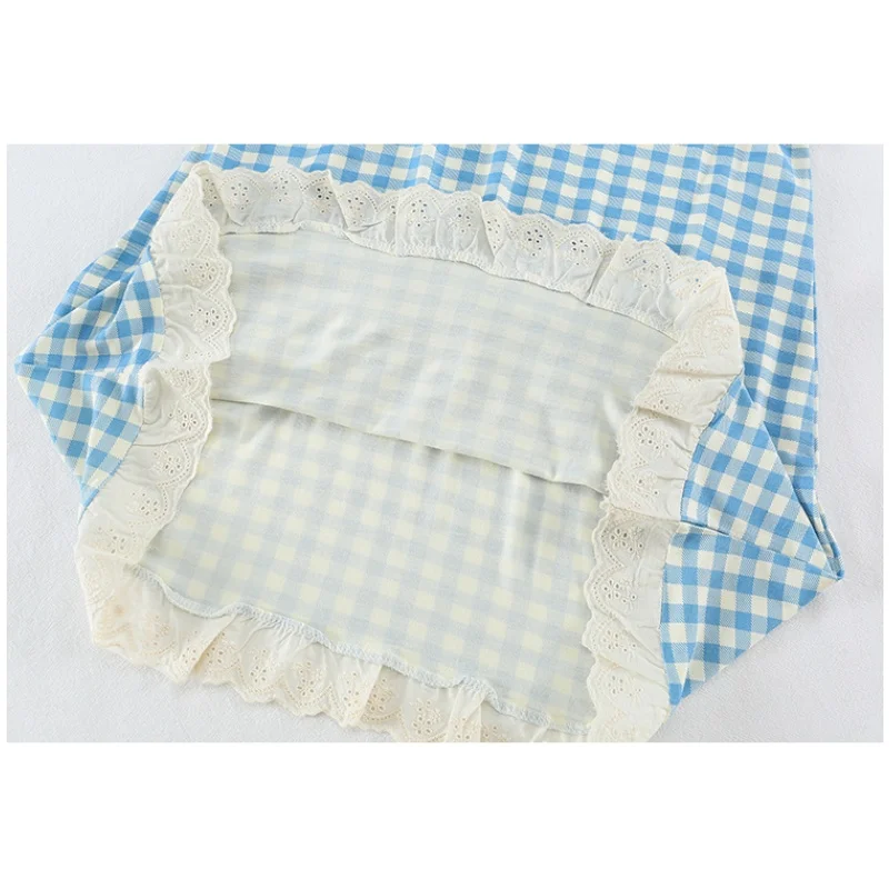 여자 원피스 잠옷 트윈 여자 줄무늬 잠옷 수면 반팔 셔츠 잠옷 공주 Nightdress 크기 2-9Y