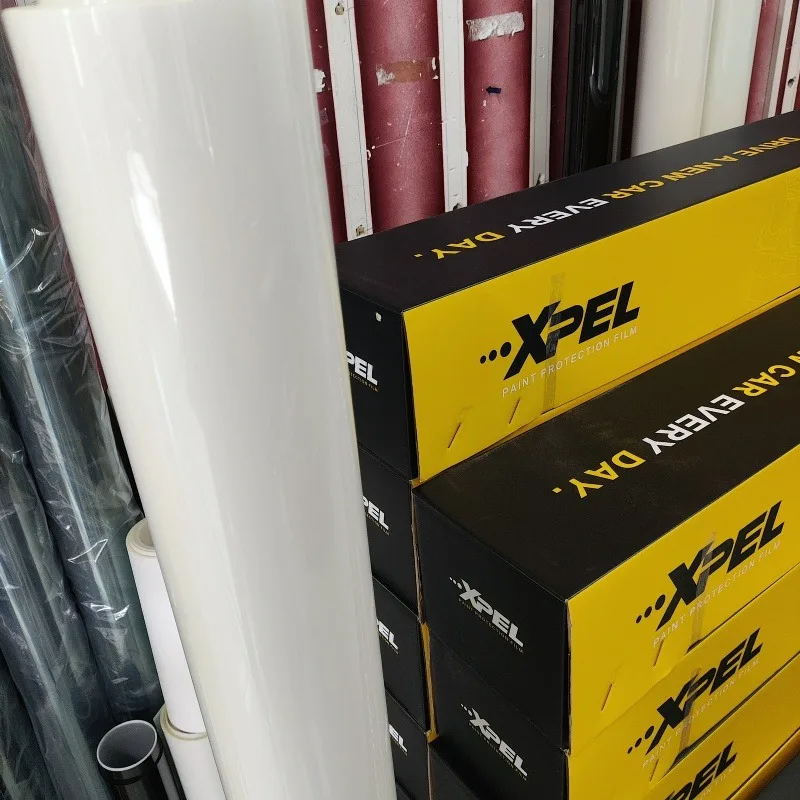 

XPEL 9,5 мил ТПУ PPF Автомобильная защитная пленка для краски Высокая глянцевая четкость Высокая термостойкость 10-летняя гарантия против пятен