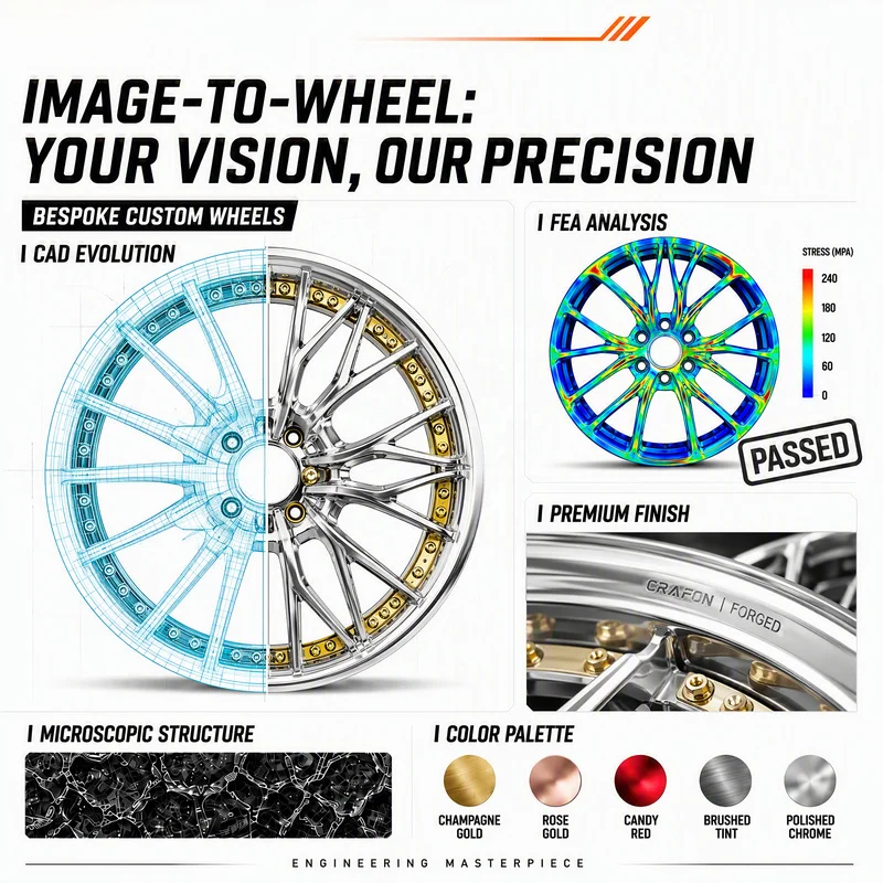 High Quality Multi‑PCD Flow Formed Alloy Car Wheel Rims 5x100 5x108 5x112 5x114.3 5x120 Hub Bore 66.45 72.56 73.1 Bespoke for Se