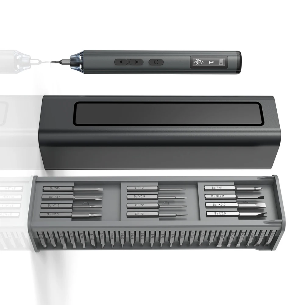 60 In 1 Electric Screwdriver Set Rechargeable Torque Ratchet 5 Adjustable Torque With LED Light For Electronics Repair
