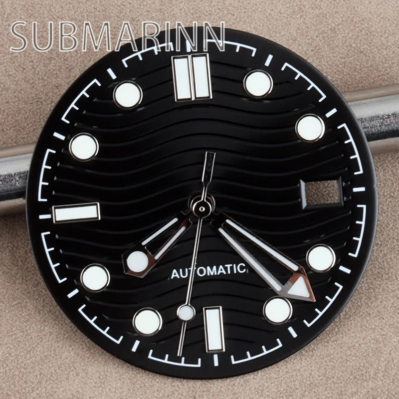 

NH35 Dial Hands 31mm For Seamaster 300 Watch Dial Green Luminous For NH35 NH36 Automatic Movement Watch Replaceable parts