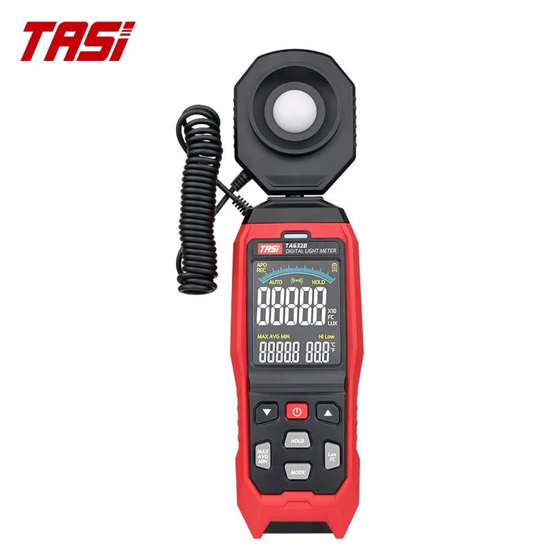 

TASI TA632A TA632B CE RoHs Handheld USB Light Meter With Flexible Probe 200000 Lux Digital Lux Meter