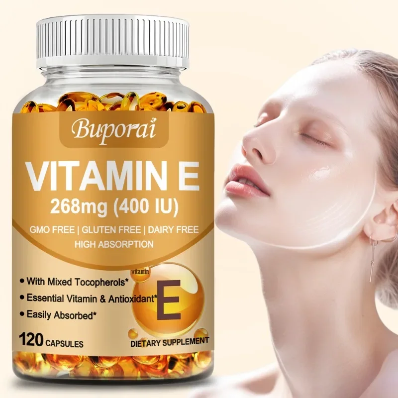 

Капсулы витамина Е 268 мг — поддержка иммунитета и питание кожи — натуральный антиоксидант — без глютена