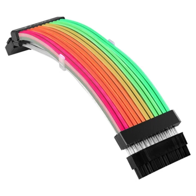 LIAN LI Strimer Plus ARGB Extension Cable 24pin MotherBoard GPU Extension Double/Triple 8PIN Extension Strimer Rainbow Cable