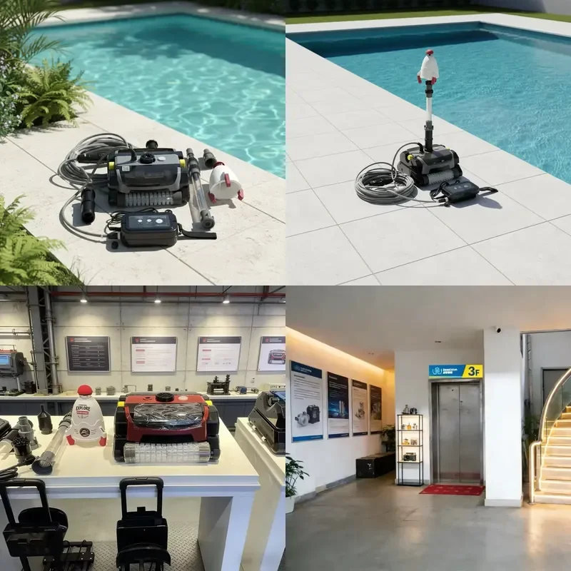

Automatic Pool Cleaner with Filter for WC-4011 Electric Underwater Swimming Pool Vacuum Cleaner