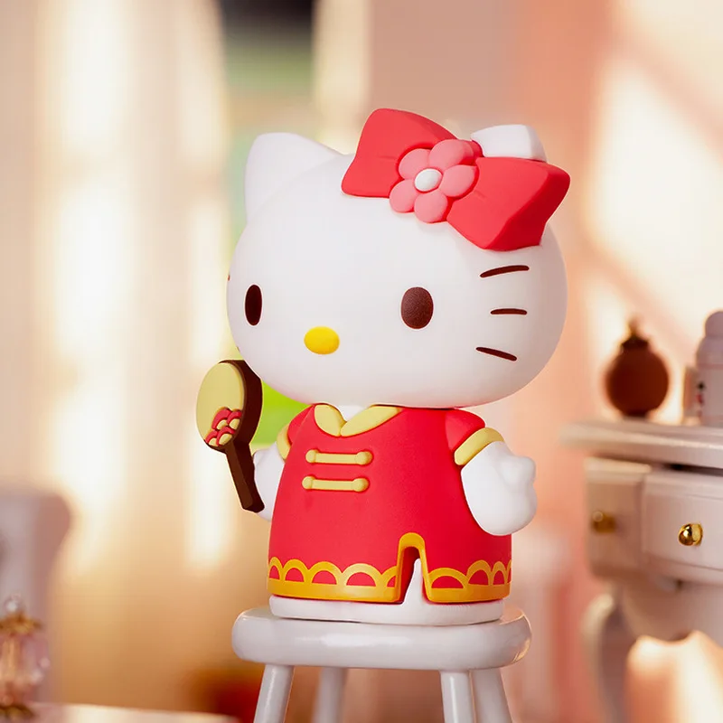 Hot Cartoon Anime Figure Sanrio Hello Kitty Modello periferico Action Figure Giocattoli Decorazione desktop Ornamento Regalo per i bambini