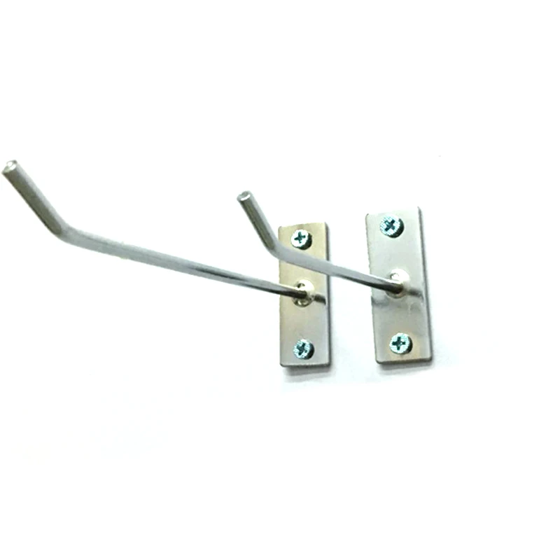 5pcs/Set Wall Mount Storage Rack Steel Oblique Hanger Hole Board Hook for Hammer Pliers Garage Organization Tool Hardware