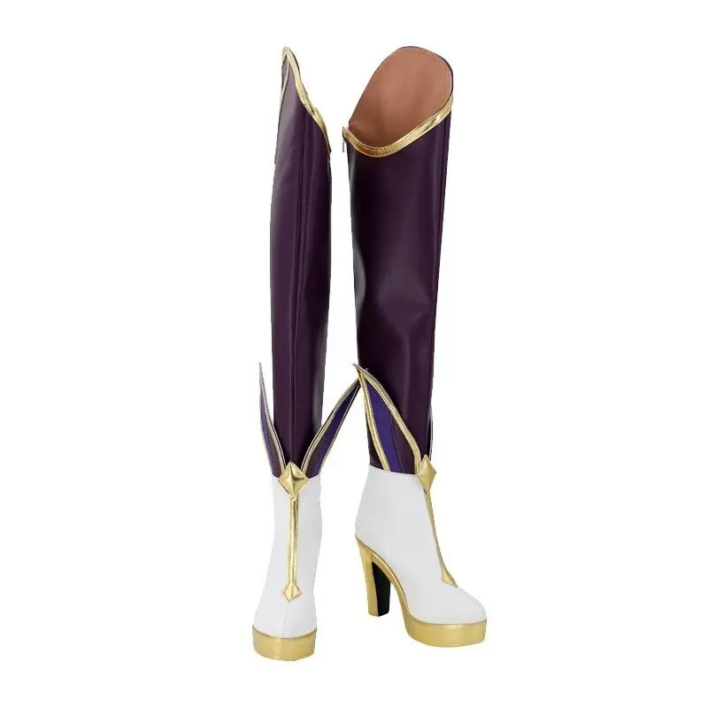 Scarpe cosplay anime LOL Star Guardian Akali Stivali Accessori per costumi di Halloween Puntelli realizzati