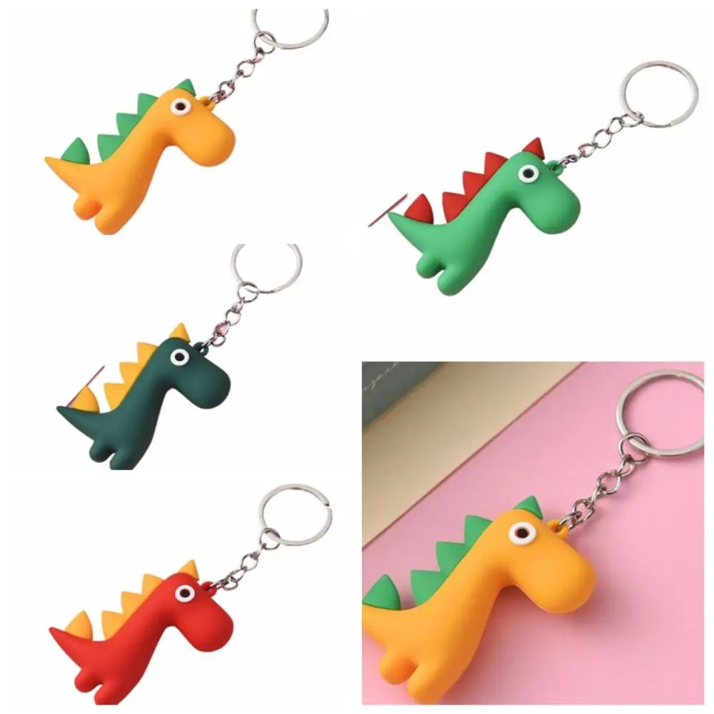 Kawaii Korean Style Dinosaur Key Holders Multicolor Multi-function Animal Cartoon Key Ring Toys Mini Key Chain Men