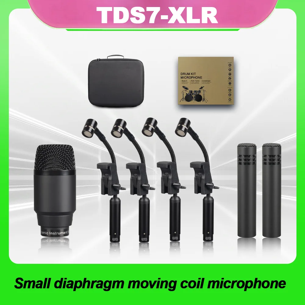 

TDS7-XLR Professional Drum Microphone for Indoor Recording and Outdoor Performances