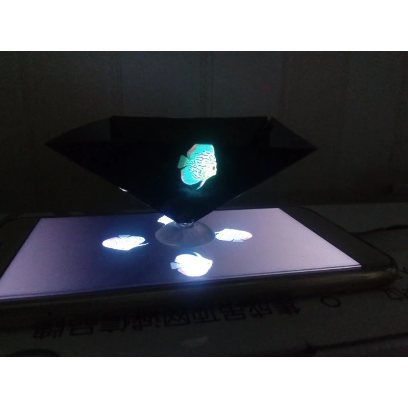 Smartphone 3D Hologram Projector 360-Degree Images 3D Projector Stands Projector Py-ramid Any Smartphones Drop Shipping image 4