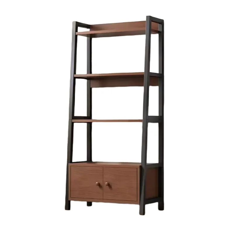 

Multi-layer storage floor-to-ceiling office shelf layering