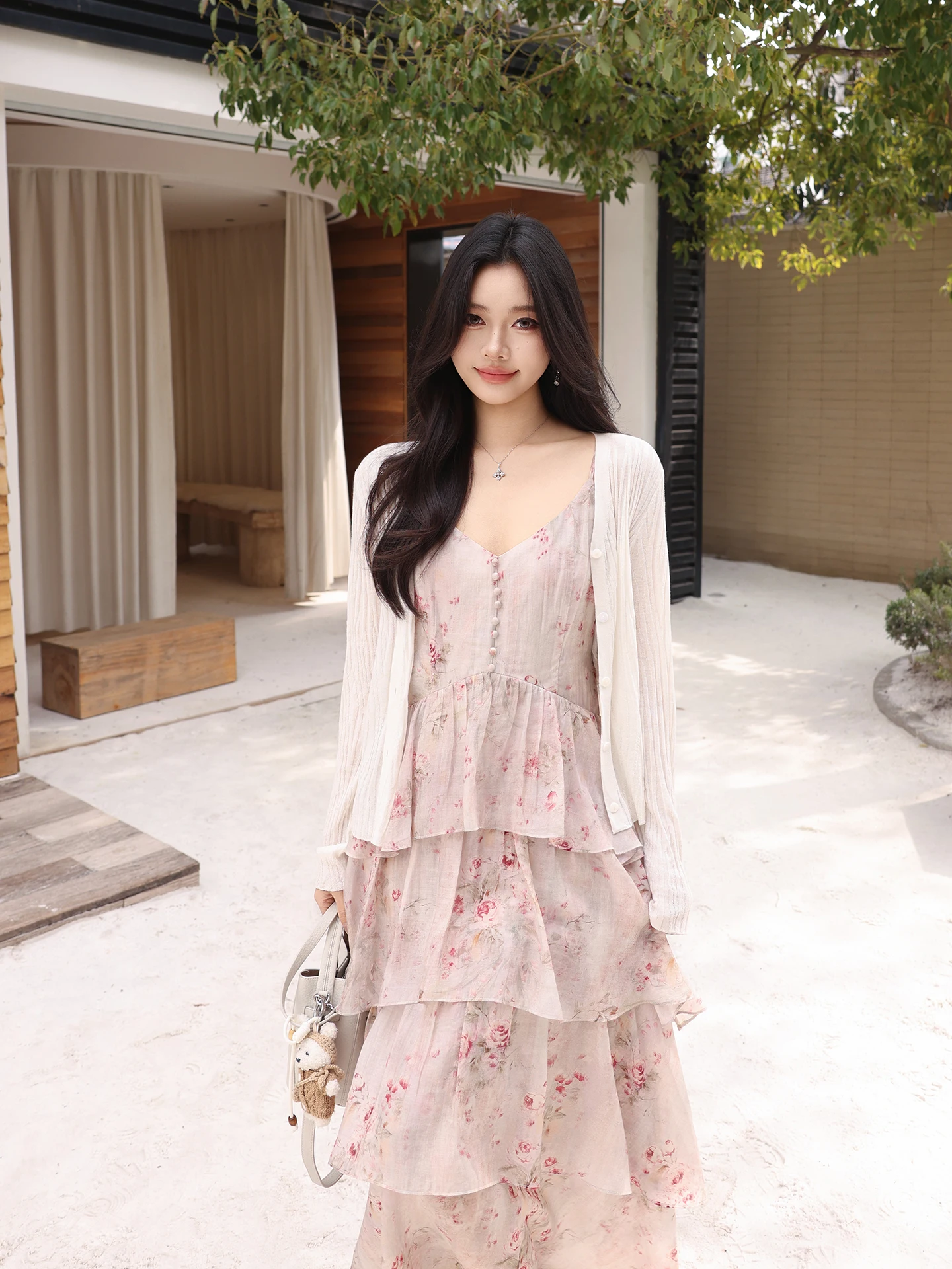 

Lite Spring New Sle Women's Knitted Cardigan Slim Fit Simple Linen Blend Casual Streetwear Soft Cotton Blend