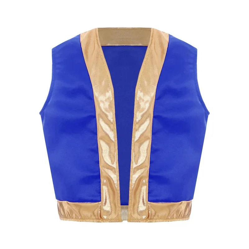 

Children Halloween Toad Game Character Cosplay Costume Open Front Loose Vest Waistcoat Carnival Theme Party Role Play Clothes