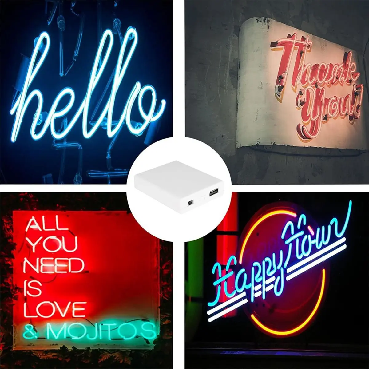 8PCS Portable USB Battery Pack for 5V LED Lights-Battery Operated Power Supply Converter, Ideal for