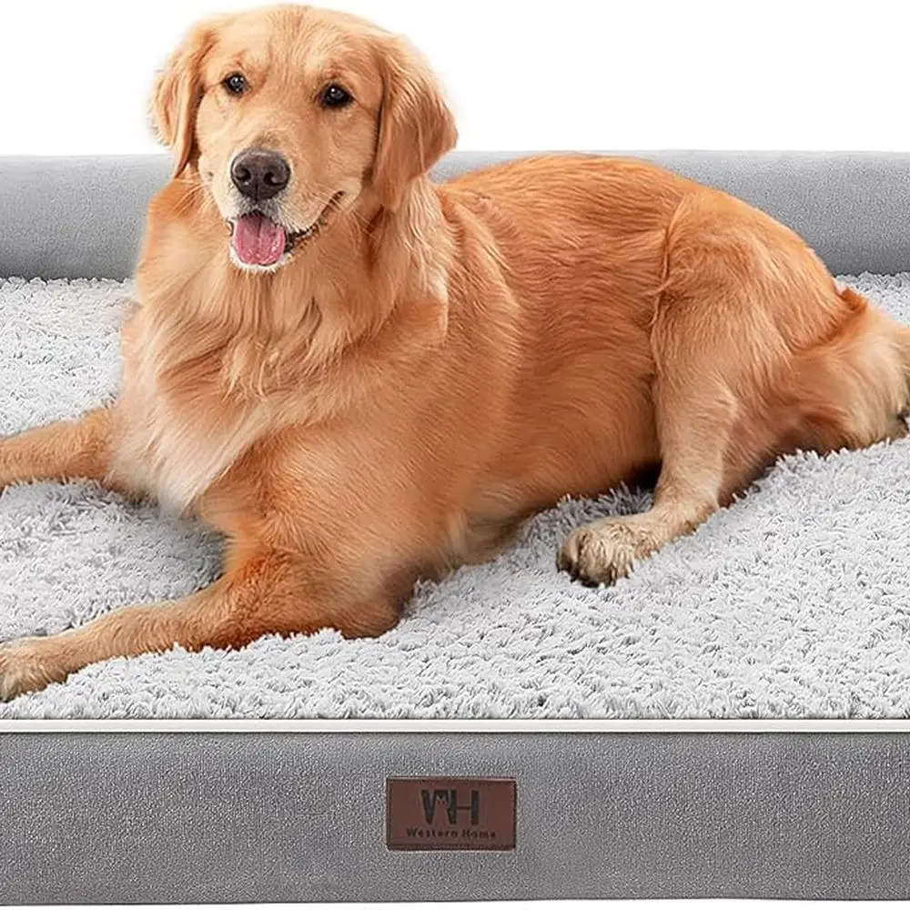 

Dog Beds Large Sized Dog, Orthopedic Large Pet Bed with Waterproof Lining, Removable Washable Cover and Nonskid Bottom, Medium C