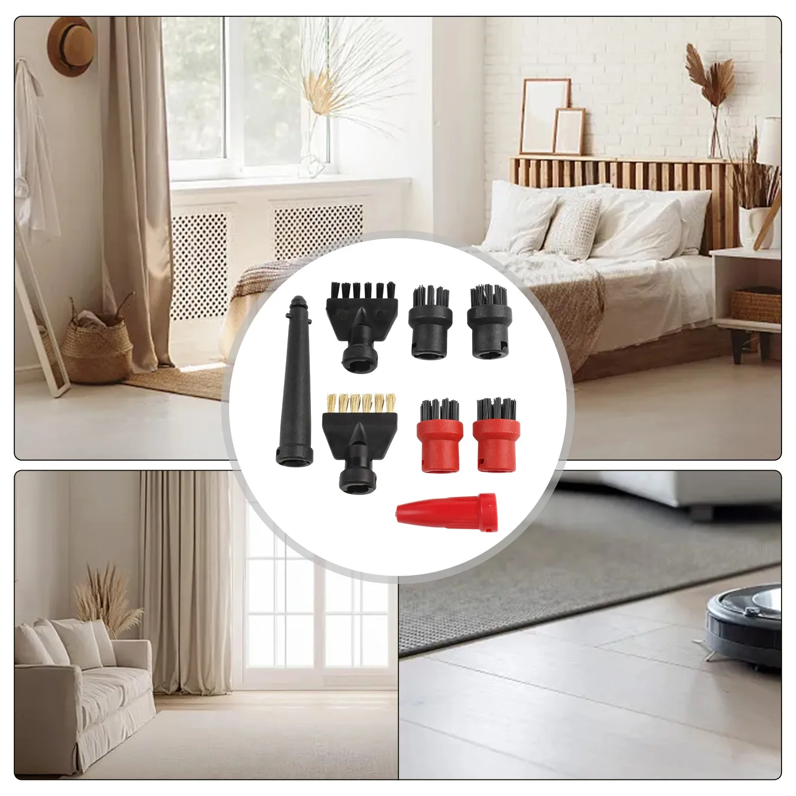 for Cleaning Tool For Karcher Cleaner for Cleaning Nozzle Set 8-Piece Accessory Kit Boosts Cleaning Efficiency Home Cleaning