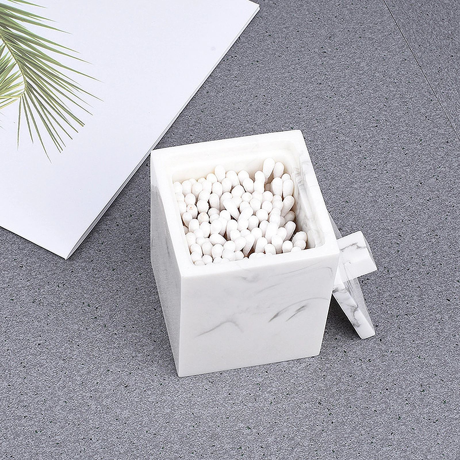

8Pcs Modern Cotton Swab Holder Storage Box Perfect for Organizing Accessories