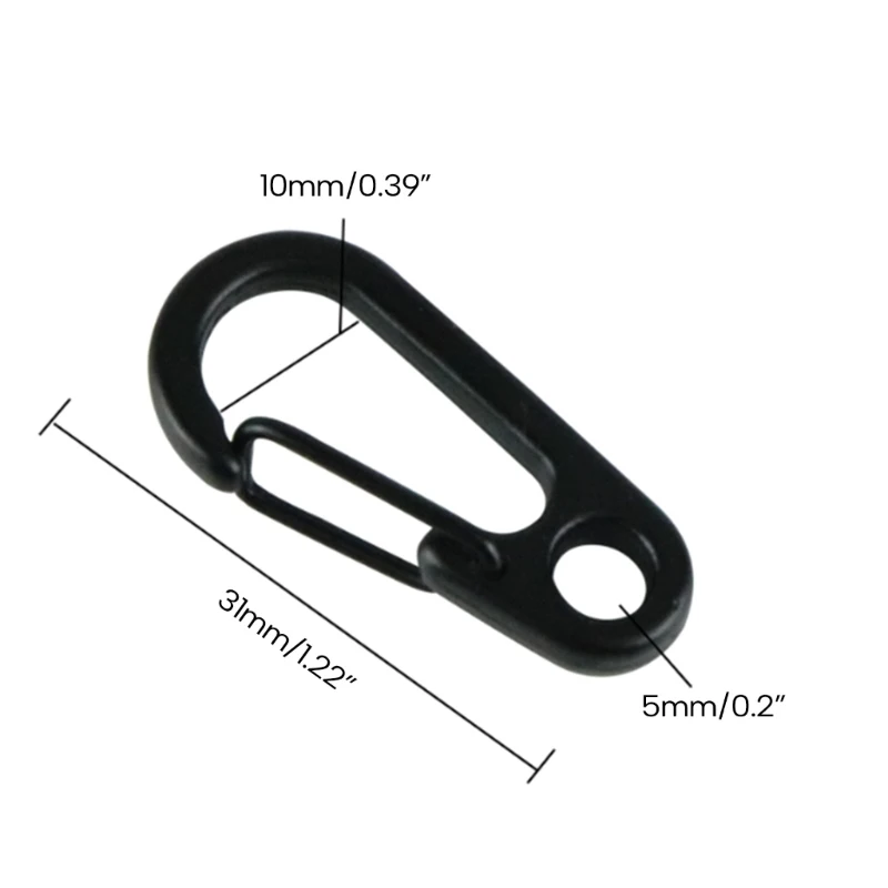 10Pcs Mini Keychain Zinc Alloy Heavy Duty Keychain Carabiner Multifunction Carabiner Keychain Heavy Duty Belt Key Holder