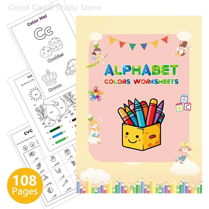 ABC Letter Tracing And Coloring Workbook For Preschoolers Educational Book To Practice Writing Alphabet Preschool Coloring Book