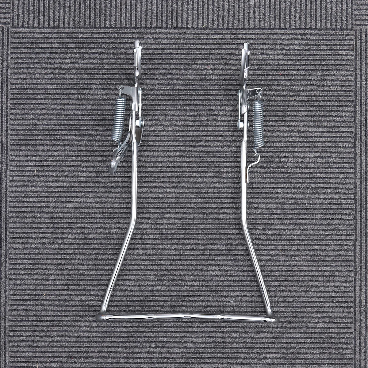 Rear Curved Dual Kick Stand Iron Bike Parking Rack Heavy Duty Floor Stand For Mountain Road Bike Repair Storage Display