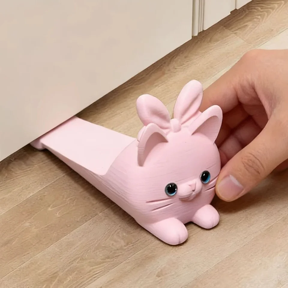 Cute Cat Door Stopper, 3D Printed Door Wedge Stopper for Bottom of Door, Non-Slip Door Holder, Decorative Stop for Bedroom - view 4