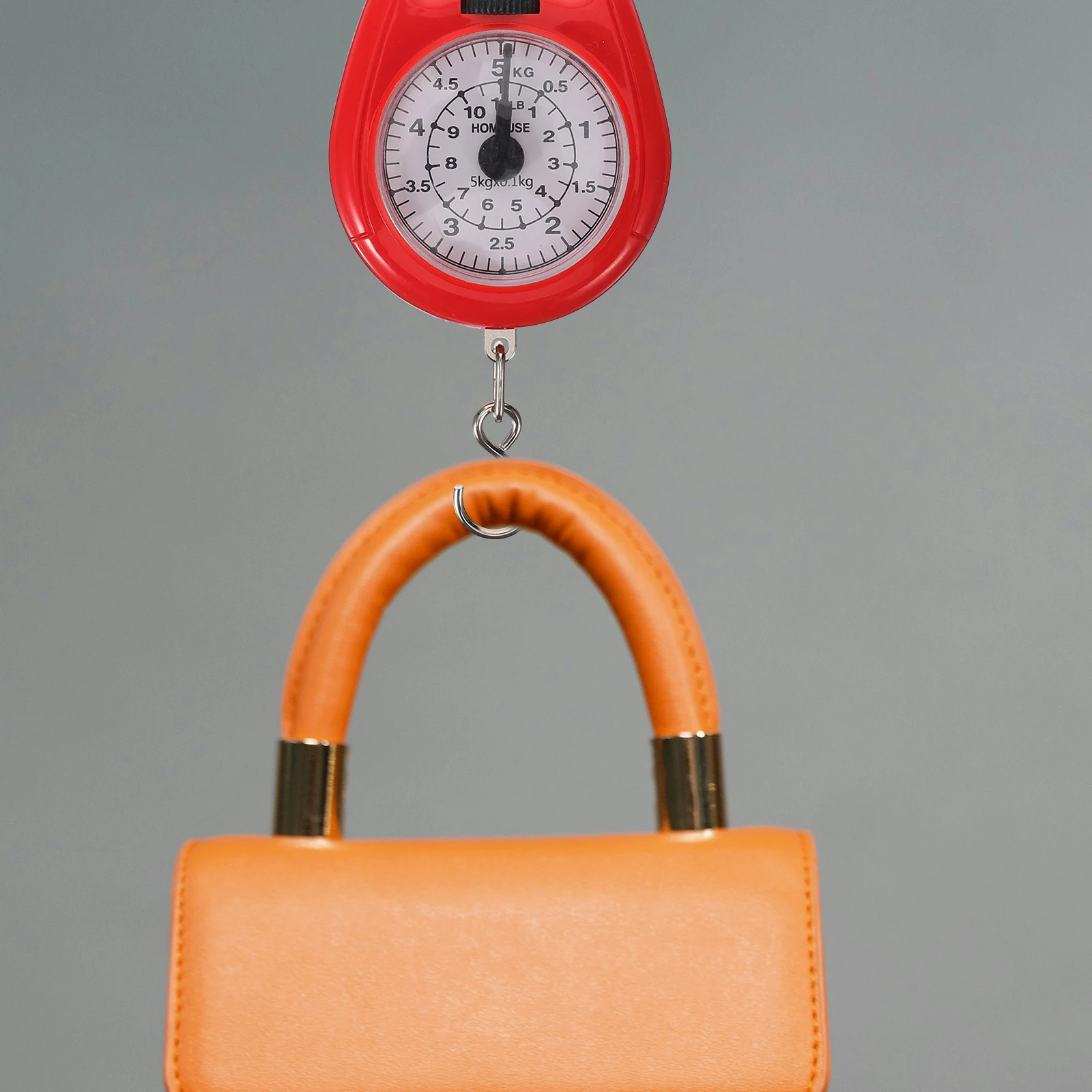 

Spring Balance Scale Red Mechanical Hanging Weight Scales Luggage Portable Mini Fish Weighing Tool Spring Scale Small Handheld