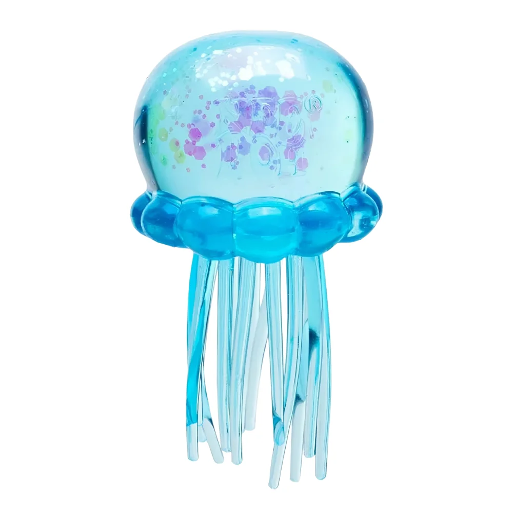 Schylling Nee Doh Jellyfish & Cube Squish Toy, Soft Jelly Squeeze Stress Relief Fidget Toy, Sensory NeeDoh for Kids & Adults image 3