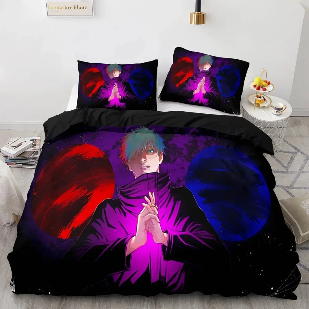 3D Jujutsu Kaisen Bedding Set Single Twin Full Queen King Size Anime Bed Set Aldult Kawaii Kid Bedroom Duvetcover Sets 3D Print