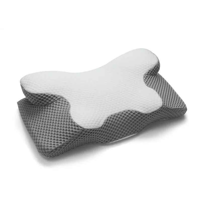 Durable Special-shaped Pillow Memory Cotton Cervical Spine Horn Pillow Side Sleep 0 Pressure Slow Rebound Neck Pillow Help Sleep