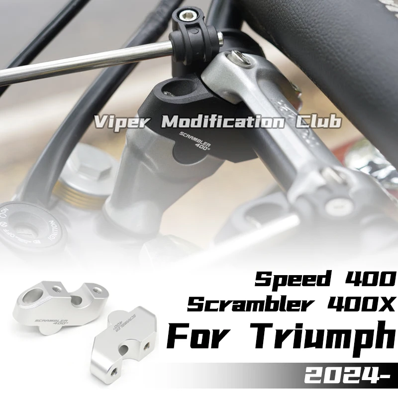 For Triumph Scrambler 400X Speed 400 Modified faucet increased code handlebar increased code handlebar increased 2024 2025