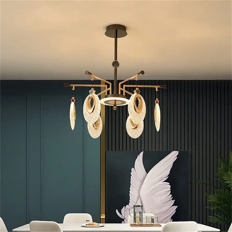 TINNY Nordic LED Chandelier Lamps Fixtures Creative Pendant Light Home for Living Room Decoration